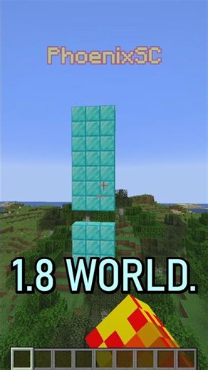 Opening a modern Minecraft world in an older version.