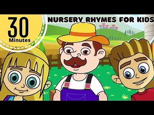 30 minutes Non Stop English Nursery Rhymes for Kids with Lyrics | Listen & Sing Along for Children