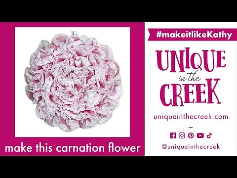 CARNATION PETAL | Create A Stunning Carnation Flower Wreath | UITC Large Board | FLOWER WREATH