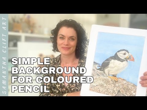 Simple Watercolour Background for Coloured Pencil