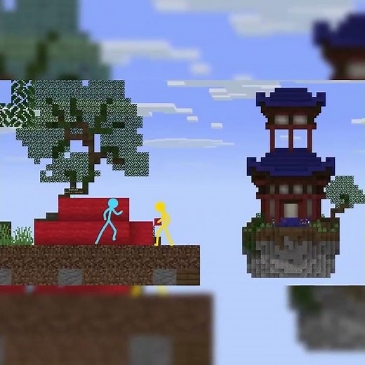 Cheat Client Bedwars Animation vs Minecraft bedwars #sonicvsanimation