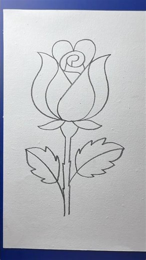 How to draw easy rose with y