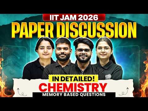 IIT JAM 2026 Chemistry Paper Discussion | Memory Based Questions Analysis | PW IIT JAM