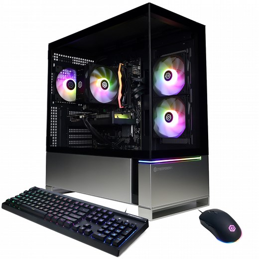 CyberPowerPC Gamer Master Gaming Desktop, AMD Ryzen 5 8400F, NVIDIA GeForce RTX 5060 8GB, 16GB DDR5, 1TB SSD, Black, GMA7300WST