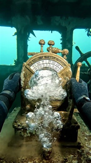 I Moved a Steamship Control Underwater 😨 #viral #gold #shorts