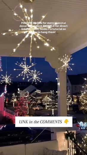 🎄✨ These solar firework lights are pure Christmas MAGIC! They create the most stunning starburst sparkle outdoors — perfect for gardens, patios, and holiday decor. Each pack comes with 5 lights 1000 LEDs, 8 lighting modes, and a remote to switch up the vibe effortlessly 💫 They’re solar-powered & waterproof, so just hang them and enjoy the glow all season long — no plugs, no hassle! A must-have for creating that magical Christmas atmosphere outdoors ❄️ #ChristmasDecor #OutdoorChristmasLights #H