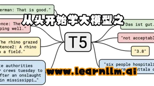 从头开始学大模型之T5 20191023 #大模型面试 #春招 #大模型笔试 #LLM #大厂面试真题 #大模型入门 #无基础大模型入门