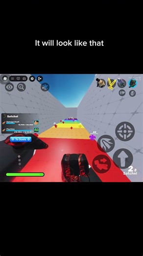 How to do satchel jump on mobile in Roblox rivals #roblox #rivals #turtorial