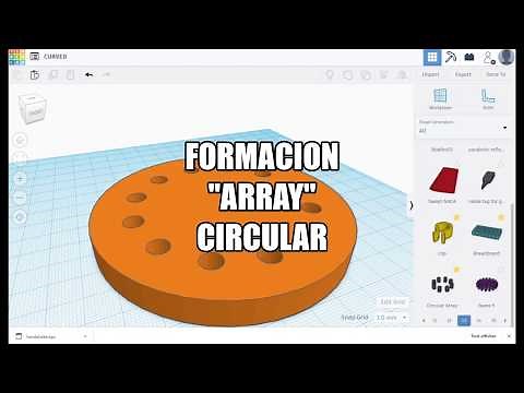 TUTORIAL FACIL TINKERCAD: FORMACION O ARRAY CIRCULAR