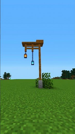 Minecraft Lamp Post Build