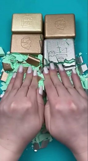 Metallic Soap Smash ASMR 💎 | Intense Hand Crush in 8K | Calming & Satisfying Sounds