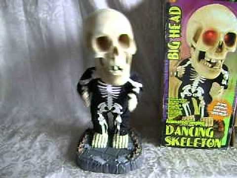 GEMMY~BIG HEAD~SINGING DANCING SKELETON~SUPER FREAK~WITH BOX
