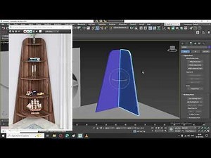 3ds Max Tutorial, How to Model a Designer Book Shelve from Scratch for Beginners