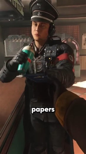 Never Hand Over your ID to This Commander #wolfenstein2 #gaming