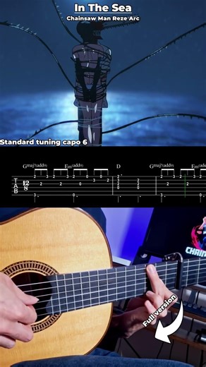 In the Sea – Chainsaw Man Reze Arc | Fingerstyle Guitar Cover and TAB