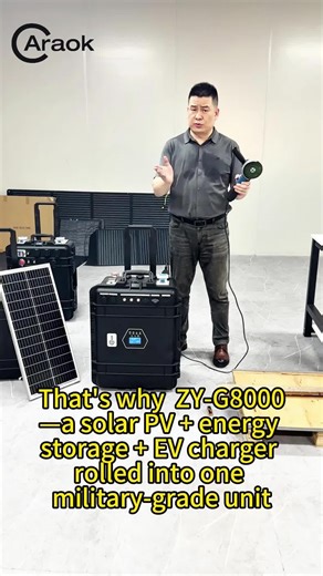 ZY-G8000: A True Waterproof Mobile Charger in Every Sense When disaster strikes or extreme conditions arise, ordinary energy products fall short. That's why ZY-G8000—a solar PV energy storage EV charger rolled into one military-grade unit. Its 8038Wh core is housed in a rugged suitcase-style body with a pull-rod design for easy mobility across any terrain. The waterproofing isn't just splash-proof—this unit can take direct water pours and still function flawlessly. Let's talk #EVChargers #Mobile