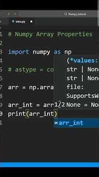 Boost NumPy Speed with THIS Trick ⚡ astype() #numpy #python