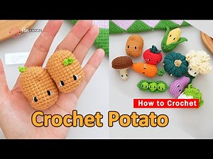 How to Crochet the Cutest Potato Ever🥔 | Quick & Easy Crochet Project | Adorable Amigurumi Veggie