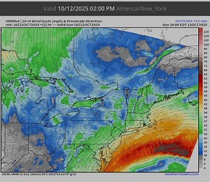 61K views · 241 reactions | Take a look at an animated GIF of the projected wind gusts from 2pm to 6am tomorrow morning. Again… 8pm to around 6am are the strongest wind gusts. If you’re looking for Hurricane Gloria wind gusts than you’re going to be disappointed. -Glen | Islandwide Weather | Facebook
