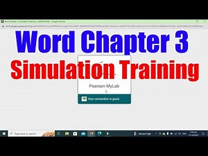 Word Chapter 3: Simulation Training | Simulation Exam | Simulation Training | @PearsonSolution