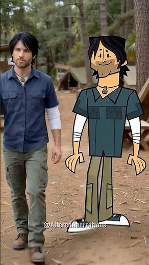REAL vs CARTOON: Total Drama Island!! 🎬🏝️