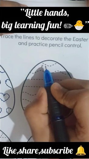 “Fun Easter tracing activity to kids’ pencil control and creativity”#customize #brainybeebyharshada