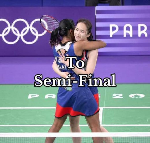 From “group of death” mara ke semi-final. Next game akan jumpa Chenjia🇨🇳 lagi sekali. 😭 🫶🏻. #badmintonmalaysia #teammalaysia #badmintonmalaysia🇲🇾 #pearlytan #pearlytanthinaah #pearthin #thitan #tanthinnah #olympic2024