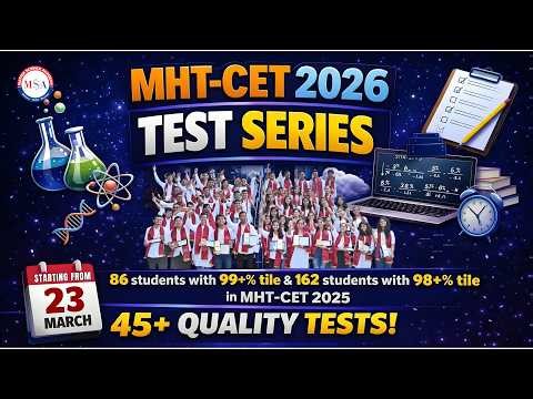 FULL PORTION CBT TESTS FOR MHT-CET 2026 l MOCK TEST MHT-CET 2026 l MATRIX SCIENCE ACADEMY