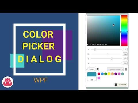 ColorPicker Dialog WPF