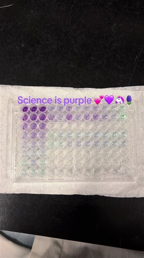 Science is purple forever #laboratory #science #research #graduatestudent #womeninstem
