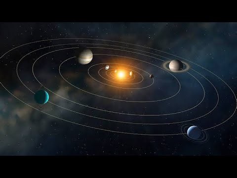 solar system 3D video and all planets
