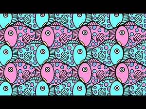 How to Draw Fish Tessellation - Geometric Art #Drawing #Art #HowToDraw