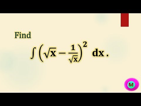 Integral ∫ (root x -1/root x)^2 dx