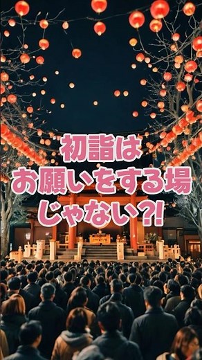 初詣はお願いをする場じゃない？！初詣の本来の意味と正しい参拝方法とは #初詣 #参拝 #神社参拝 #正月