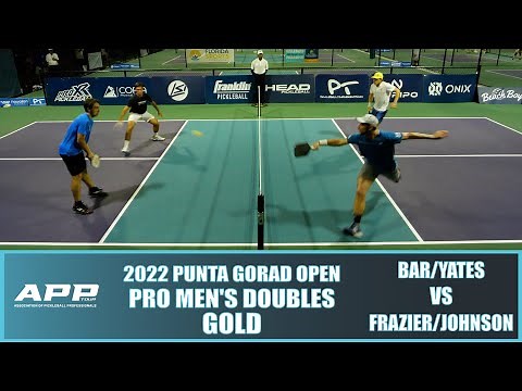 2022 APP Punta Gorda Pickleball Open Pro Men's Doubles Gold: Bar/Yates VS Frazier/Johnson