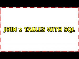 join 2 tables with SQL (3 Solutions!!)
