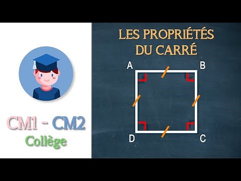 Les propriétés du carré - CM1 CM2 collège - Petits Savants