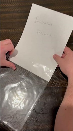 Little Trick to Putting Paper into a Sheet Protector
