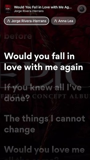 Would You Fall in Love with Me Again Lyrics | ITHACA SAGA #epicthemusical #lyrics #music #epic