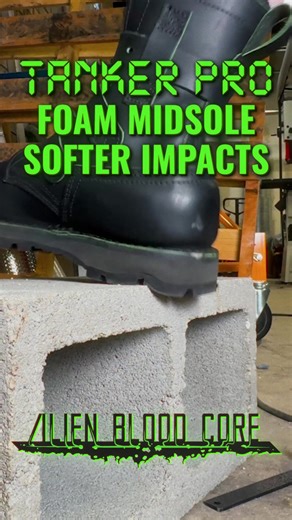 The foam midsole means more squish, comfort and absorption for when you jump out of the drop ship. The first Tanker boot that bleeds green 🩸👽 Nicks x Rose Anvil Alien Core Tanker Boots drop 01.29.26. Sign up for early access via the limited edition email list. Link in bio. {0}