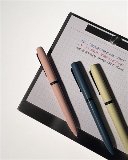 Custom Planners & Refills | Functional Paper Subscription Box on Instagram: "Our pen testing series continues as we put the $32 Jetstream Prime Light Touch 3-Color Ballpoint Pen to the test! 🖊️✨ With three colors in one, a perfectly weighted body, and writing that’s smooth as butter, this pen gets our seal of approval—both in the lab and in the office. What pen should we test next? Drop your suggestions below! ⬇️ #pencommunity #penlover #stationery #penreviews #plannertools #writingtools #cloth