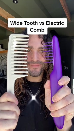 messed up my waves on wash day for this 🙄 #comb #hairtool #tiktokhair | electric comb