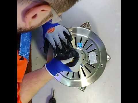 How to take apart a ceiling fan to scrap its stainless steel.