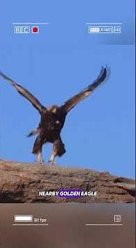 Snow Leopard Rolls Down a Cliff With Its Prey — Then a Golden Eagle Strikes