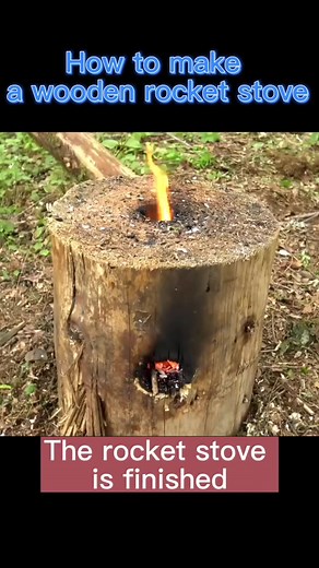 DIY Wooden Rocket Stove Tutorial