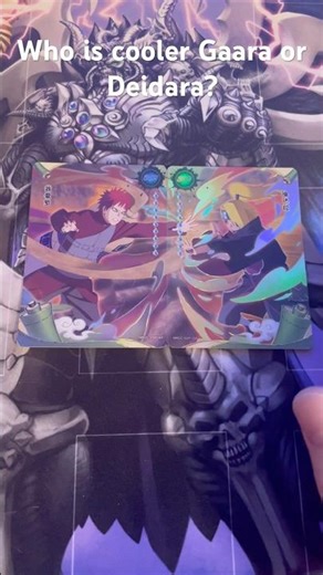Who is cooler Gaara or Deidara? These connecting art cards are fire! #narutokayou #gaara #Deidara