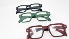 2 Pack Square Reading Glasses 1.0-4.0 Matt Unisex Mens Womens Stylish Reader  | eBay UK