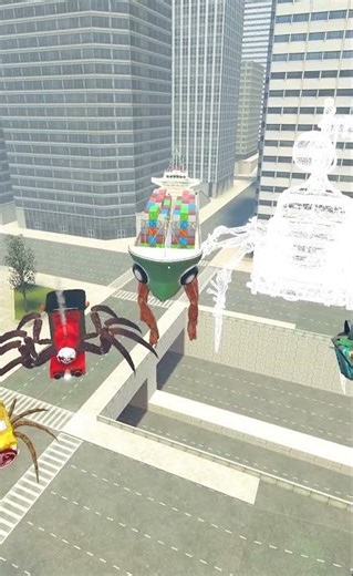 Who Is It Guess! Small To Giant Car Eater Crabtanic and CHOO CHOO CHARLES Team #garrysmod