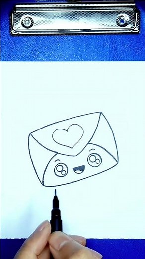 comment dessiner une lettre d'amour kawaii
