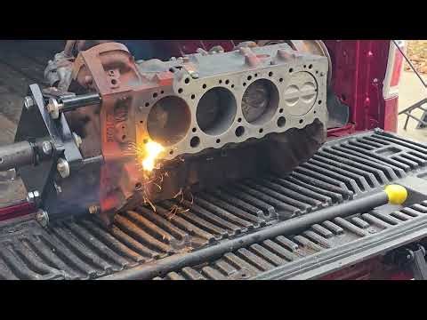 Our New Laser System's First Run: VS Rusty Engine Block